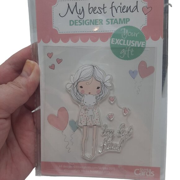 Quick Cards My Best Friend Colour & Cuts plus Designer Stamp - Picture 4 of 7